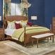 Azalea Oatmeal Performance Fabric Upholstered Dining Bench