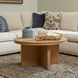 Waterfall Light Oak Round Coffee Table