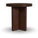 Waterfall Walnut Brown Round End Table
