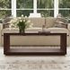 Waterfall Dark Brown Rectangular Occasional Table Set with Casters