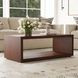 Waterfall Dark Brown Rectangular Occasional Table Set with Casters