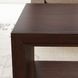 Waterfall Dark Brown Rectangular Coffee Table with Casters