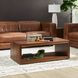 Waterfall Dark Brown Rectangular Occasional Table Set with Casters