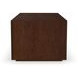 Waterfall Dark Brown Rectangular Occasional Table Set with Casters