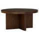 Waterfall Walnut Brown Round Occasional Table Set