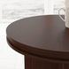Waterfall Walnut Brown Round Coffee Table