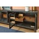 Waterfall Deep Ebony and Brown 92" TV Stand with USB Charging