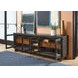 Waterfall Deep Ebony and Brown 92" TV Stand with USB Charging