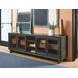 Waterfall Deep Ebony and Brown 92" TV Stand with USB Charging