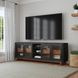 Waterfall Deep Ebony and Brown 92" TV Stand with USB Charging
