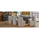 Waterfall Deep Ebony 100" Extendable Rectangular Dining Table