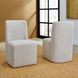 Waterfall Off White Performance Fabric Upholstered Dining Chair Set of 2