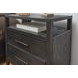 Waterfall Deep Ebony and Dark Brown 2 Drawer Open Nightstand with USB Charging