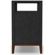 Waterfall Deep Ebony and Dark Brown 2 Drawer Open Nightstand with USB Charging