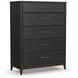 Waterfall Deep Ebony 5 Drawer Chest