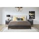 Waterfall Cream and Deep Ebony Performance Fabric Upholstered Panel Bedroom Set