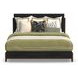 Waterfall Dark Brown and Deep Ebony King Panel Bed
