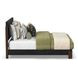 Waterfall Dark Brown and Deep Ebony King Panel Bed