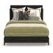Waterfall Dark Brown and Deep Ebony Queen Panel Bed