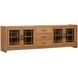 Lincoln Warm Walnut 92" TV Stand with USB Charging