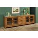 Lincoln Warm Walnut 92" TV Stand with USB Charging