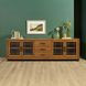 Lincoln Warm Walnut 92" TV Stand with USB Charging