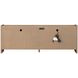 Lincoln Warm Walnut 76" TV Stand with USB Charging