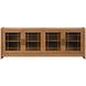 Lincoln Warm Walnut 76" TV Stand with USB Charging