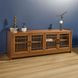 Lincoln Warm Walnut 76" TV Stand with USB Charging