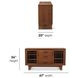 Lincoln Walnut 2 Door Buffet