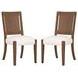 Lincoln Cream Performance Fabric Upholstered Dining Chair Set of 2