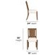 Lincoln Cream Performance Fabric Upholstered Dining Chair Set of 2