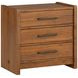 Lincoln Warm Walnut and Rich Brown Upholstered Platform Bedroom Set