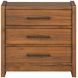Lincoln Warm Walnut and Rich Brown Upholstered Platform Bedroom Set