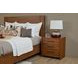Lincoln Warm Walnut 3 Drawer Nightstand with USB Charging