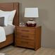 Lincoln Warm Walnut 3 Drawer Nightstand with USB Charging