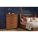 Lincoln Warm Walnut 5 Drawer Chest