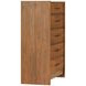 Lincoln Warm Walnut and Rich Brown Upholstered Platform Bedroom Set