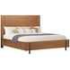 Lincoln Warm Walnut Queen Platform Bed with USB Charging and LED