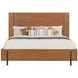 Lincoln Warm Walnut Queen Platform Bed with USB Charging and LED