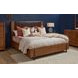 Lincoln Warm Walnut and Rich Brown Upholstered Platform Bedroom Set