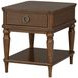 Bellevue Whiskey Brown Rectangular End Table