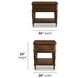 Bellevue Whiskey Brown Rectangular End Table