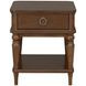 Bellevue Whiskey Brown Round Occasional Table Set with Casters