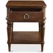 Bellevue Whiskey Brown Round Occasional Table Set with Casters