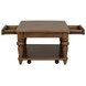 Bellevue Whiskey Brown Rectangular Coffee Table with Casters