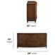 Bellevue Whiskey Brown 2 Door Sideboard with USB Charging