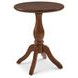 Bellevue Whiskey Brown Round Occasional Table Set with Casters