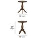 Bellevue Whiskey Brown Round Chairside Table