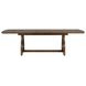 Bellevue Whiskey Brown 104" Extendable Rectangular Dining Table